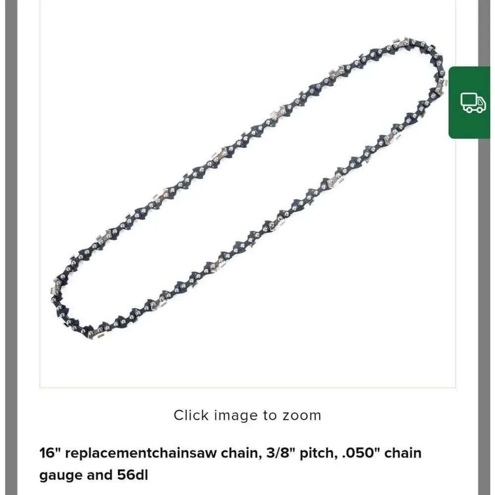 Greenworks 16" Chainsaw Chain 290-4402 3/8 LP .050 56DL New